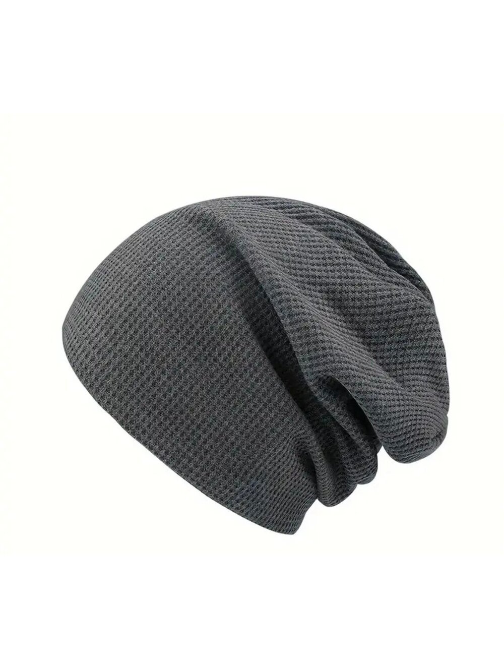 New - Comfortable Solid Color High Stretch Ribbed Beanie Hat - Gray